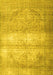 Machine Washable Persian Yellow Traditional Rug, wshtr3265yw