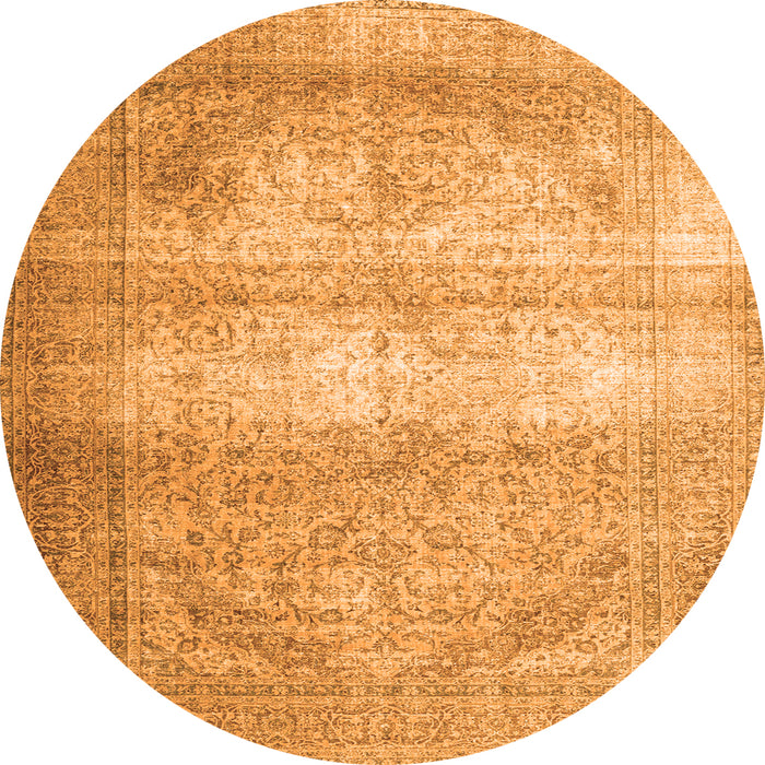 Square Persian Orange Traditional Rug, tr3265org