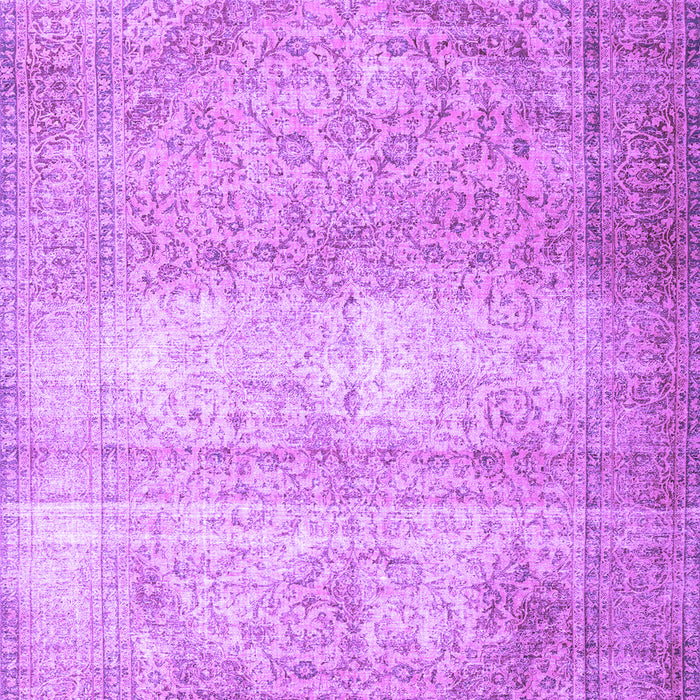 Machine Washable Persian Purple Traditional Area Rugs, wshtr3265pur
