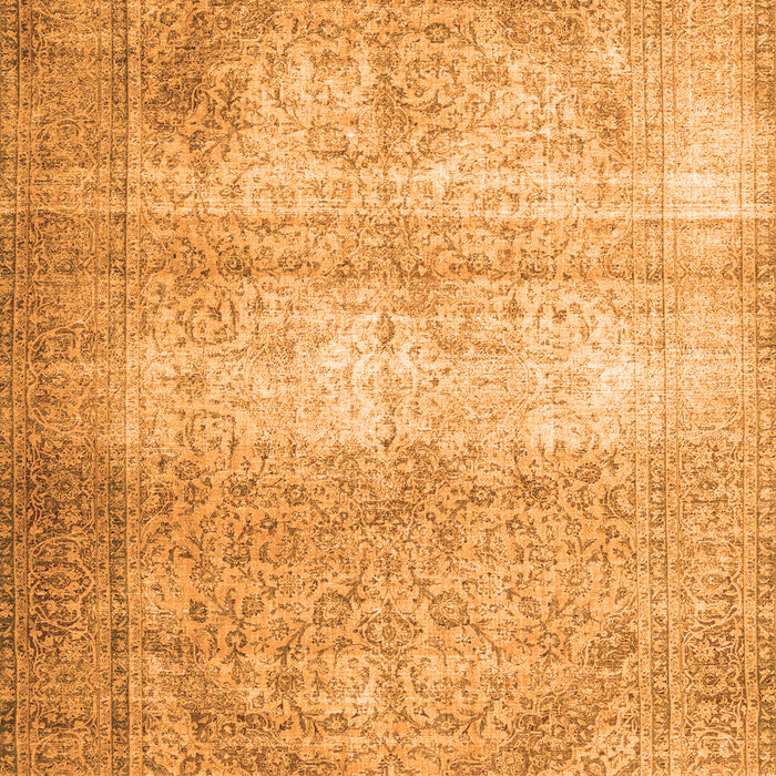 Serging Thickness of Machine Washable Persian Orange Traditional Area Rugs, wshtr3265org