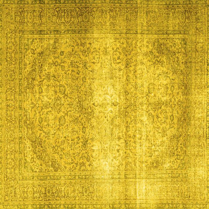 Square Persian Yellow Traditional Rug, tr3265yw
