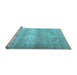 Sideview of Machine Washable Persian Light Blue Traditional Rug, wshtr3265lblu