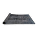 Sideview of Traditional Slate Granite Gray Persian Rug, tr3266