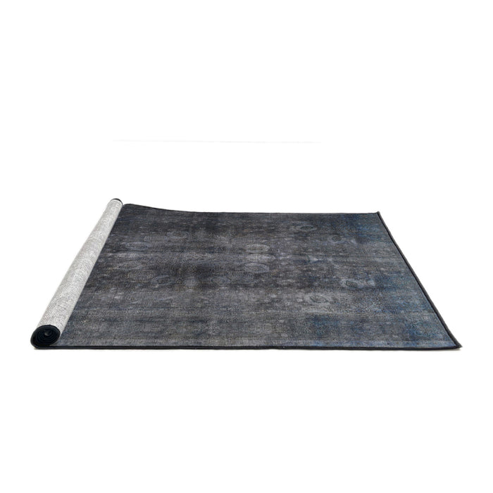 Sideview of Machine Washable Traditional Slate Granite Gray Rug, wshtr3266