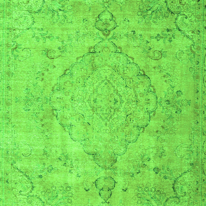 Serging Thickness of Machine Washable Persian Green Traditional Area Rugs, wshtr3267grn