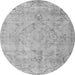 Machine Washable Persian Gray Traditional Rug, wshtr3267gry