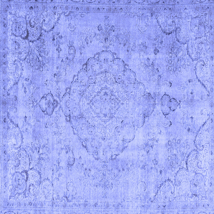 Square Persian Blue Traditional Rug, tr3267blu