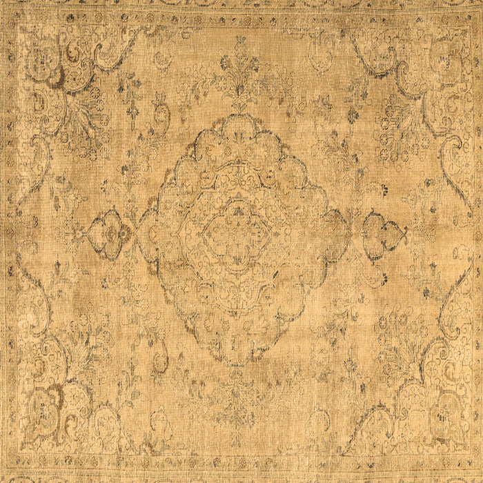 Square Persian Brown Traditional Rug, tr3267brn