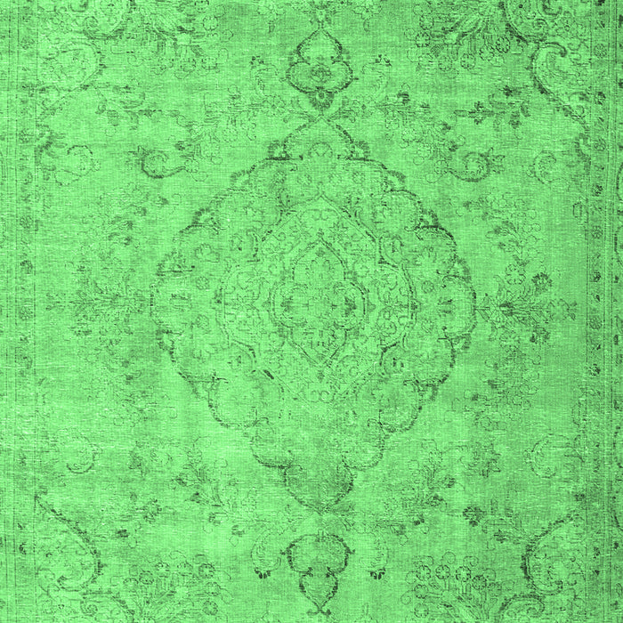 Machine Washable Persian Emerald Green Traditional Area Rugs, wshtr3267emgrn