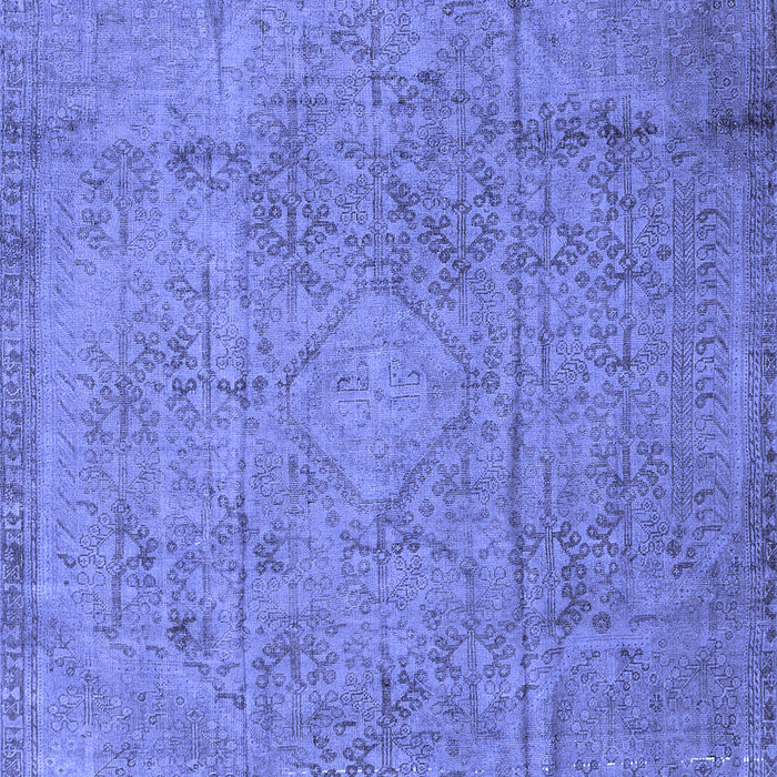 Machine Washable Persian Blue Traditional Rug, wshtr3268blu