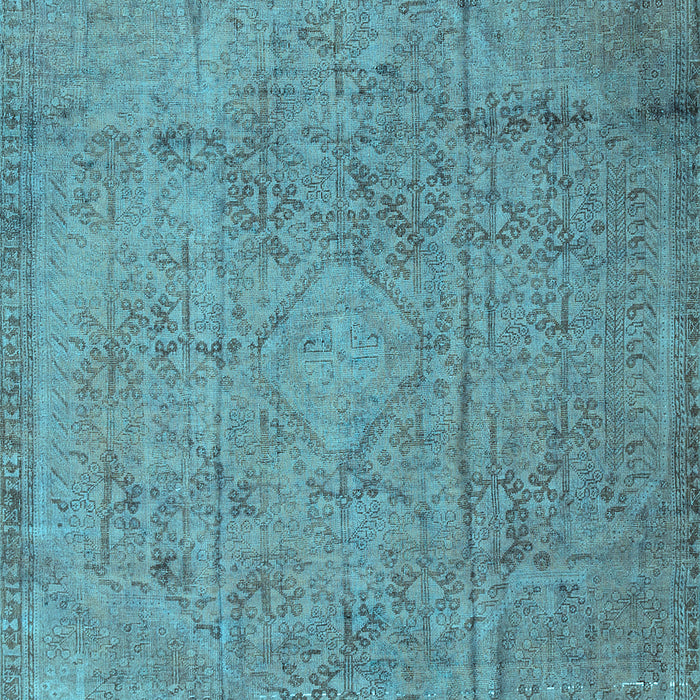Machine Washable Persian Light Blue Traditional Rug, wshtr3268lblu