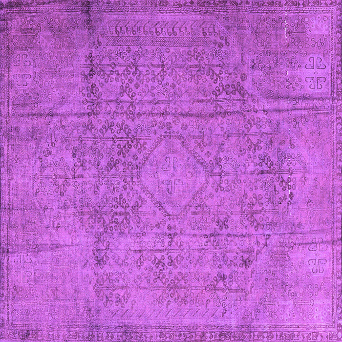Square Persian Purple Traditional Rug, tr3268pur