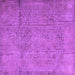 Square Persian Purple Traditional Rug, tr3268pur