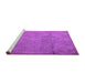 Sideview of Machine Washable Persian Purple Traditional Area Rugs, wshtr3268pur