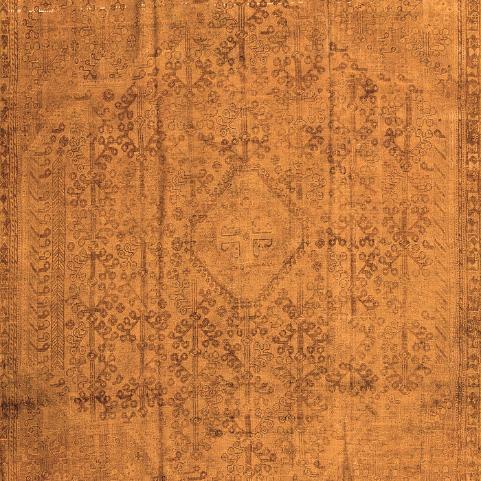 Serging Thickness of Machine Washable Persian Orange Traditional Area Rugs, wshtr3268org