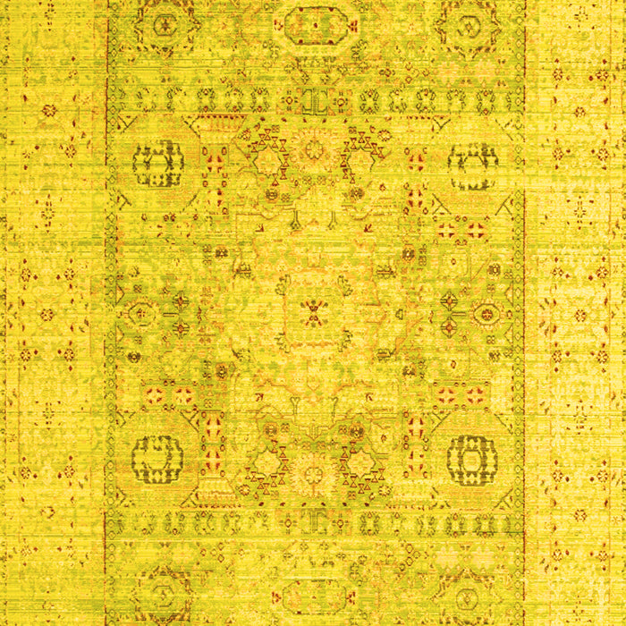 Oriental Yellow Traditional Rug, tr326yw
