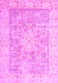 Oriental Pink Traditional Rug, tr326pnk