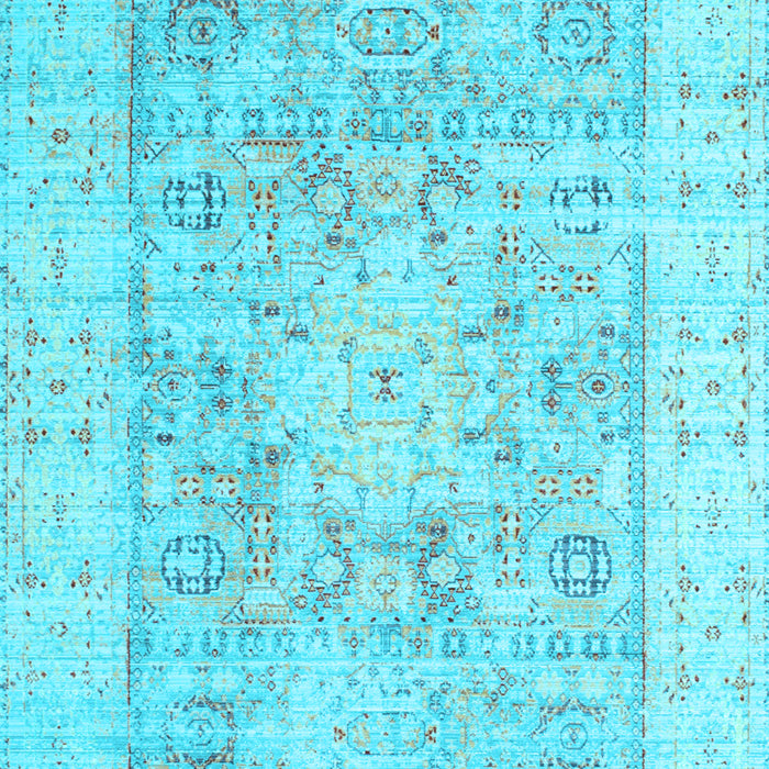Oriental Light Blue Traditional Rug, tr326lblu