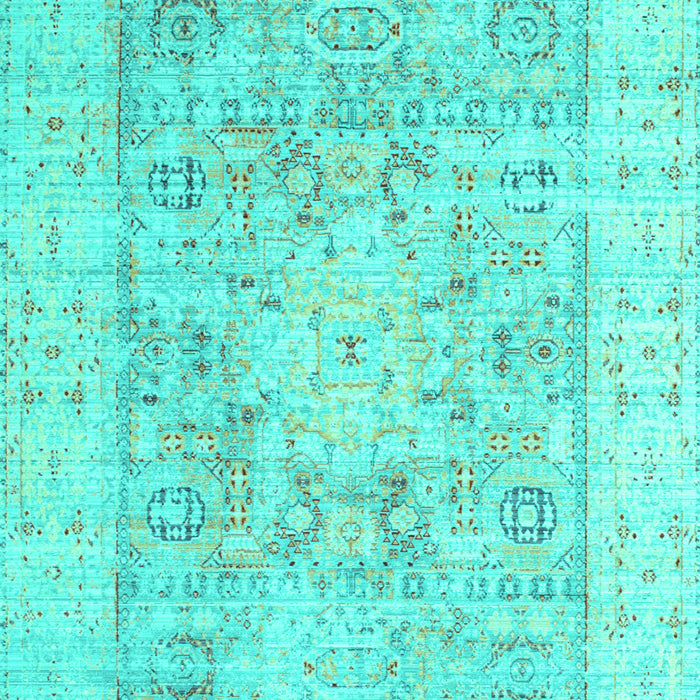 Oriental Turquoise Traditional Rug, tr326turq
