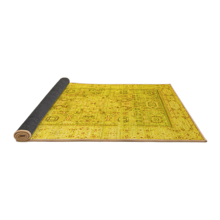Sideview of Oriental Yellow Traditional Rug, tr326yw