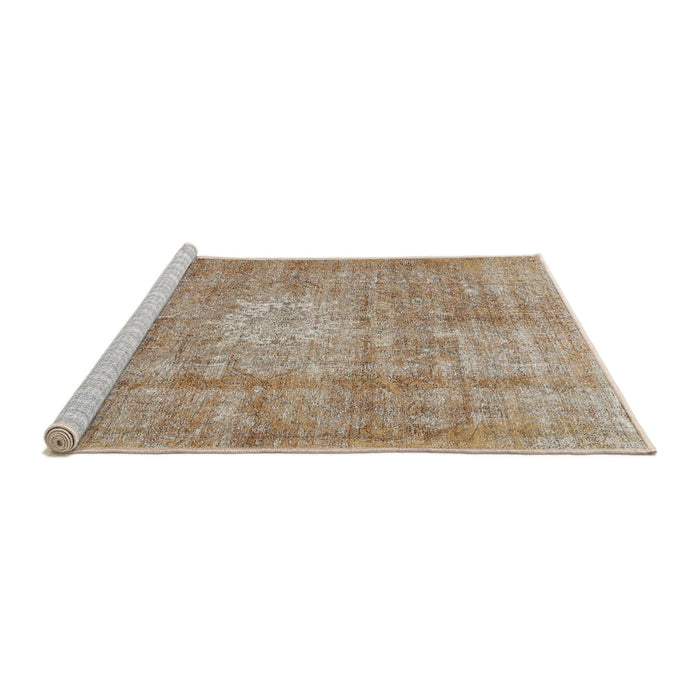 Sideview of Machine Washable Traditional Light French Beige Brown Rug, wshtr3270