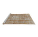 Sideview of Machine Washable Traditional Light French Beige Brown Rug, wshtr3270