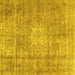 Square Persian Yellow Traditional Rug, tr3270yw