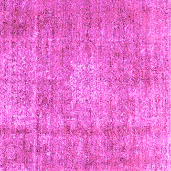 Square Machine Washable Persian Pink Traditional Rug, wshtr3270pnk