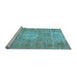 Sideview of Machine Washable Persian Light Blue Traditional Rug, wshtr3270lblu