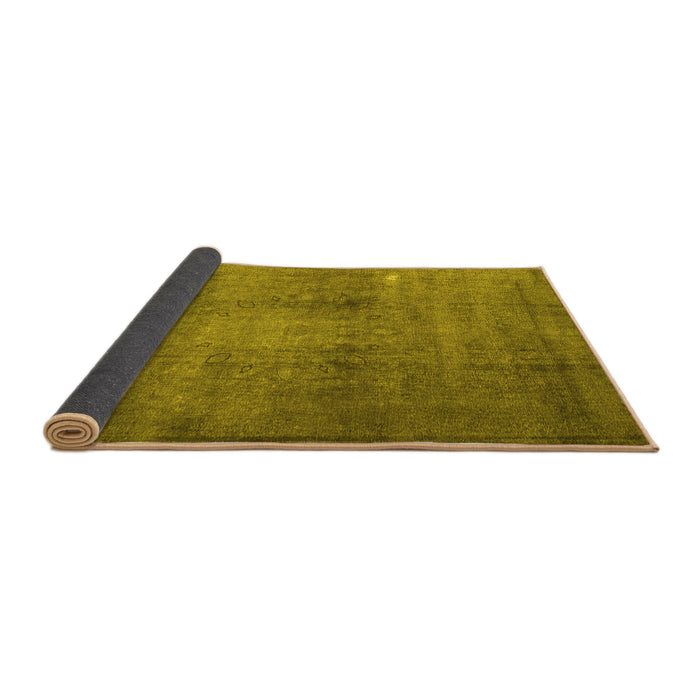 Sideview of Persian Yellow Traditional Rug, tr3271yw