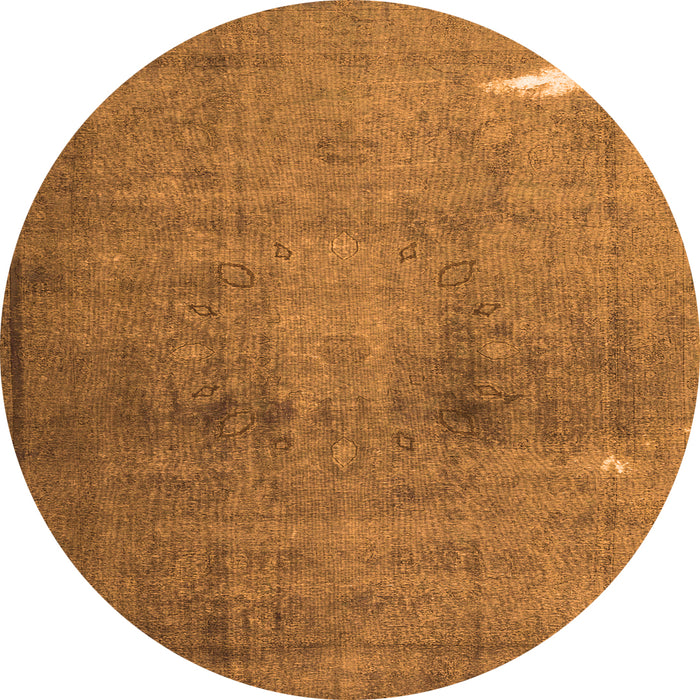 Machine Washable Persian Orange Traditional Area Rugs, wshtr3271org