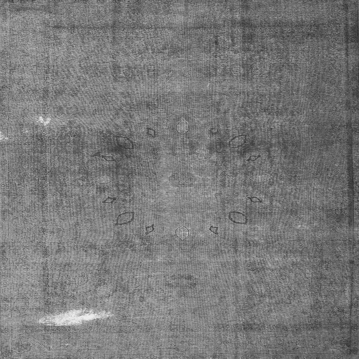 Round Machine Washable Persian Gray Traditional Rug, wshtr3271gry