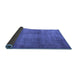 Sideview of Persian Blue Traditional Rug, tr3271blu