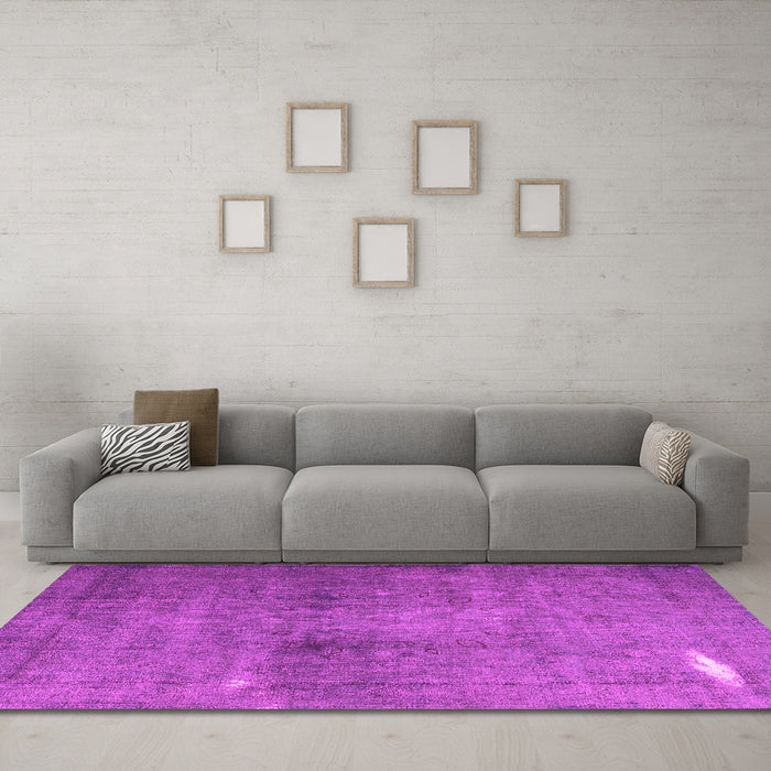 Machine Washable Persian Pink Traditional Rug in a Living Room, wshtr3271pnk