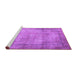 Sideview of Machine Washable Persian Purple Traditional Area Rugs, wshtr3272pur