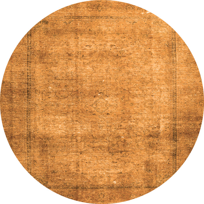 Machine Washable Persian Orange Traditional Area Rugs, wshtr3272org