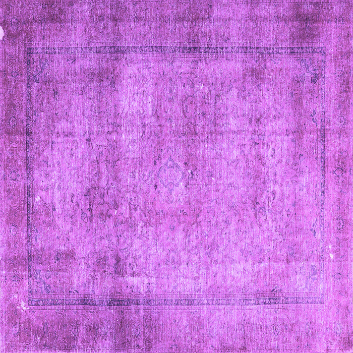 Square Persian Purple Traditional Rug, tr3272pur