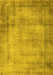 Machine Washable Persian Yellow Traditional Rug, wshtr3272yw