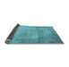 Sideview of Persian Light Blue Traditional Rug, tr3272lblu