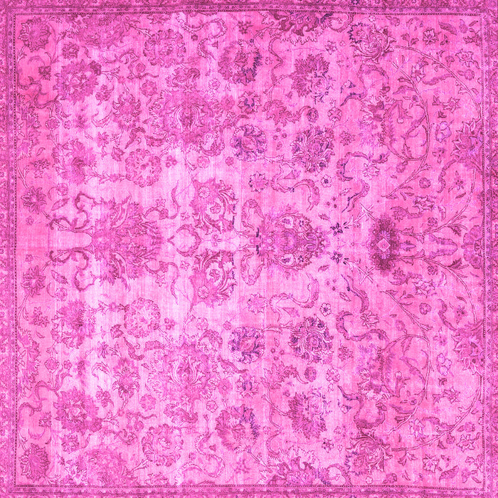 Square Persian Pink Traditional Rug, tr3273pnk
