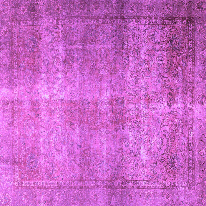 Square Persian Purple Traditional Rug, tr3274pur