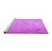 Sideview of Machine Washable Persian Purple Traditional Area Rugs, wshtr3275pur