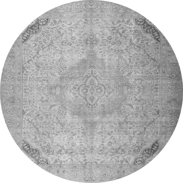 Machine Washable Persian Gray Traditional Rug, wshtr3275gry