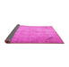 Sideview of Persian Pink Traditional Rug, tr3275pnk