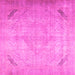Square Persian Pink Traditional Rug, tr3275pnk