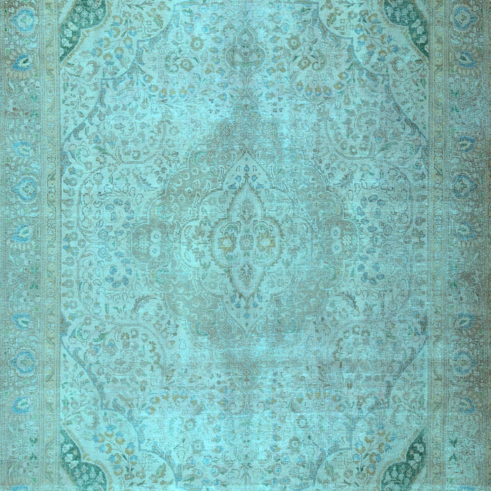 Machine Washable Persian Light Blue Traditional Rug, wshtr3275lblu