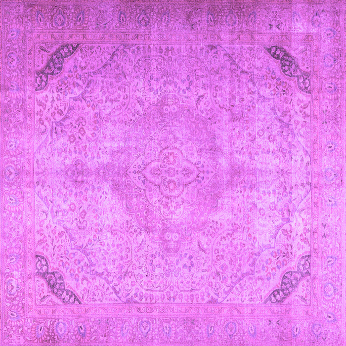 Square Persian Purple Traditional Rug, tr3275pur