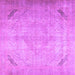 Square Persian Purple Traditional Rug, tr3275pur