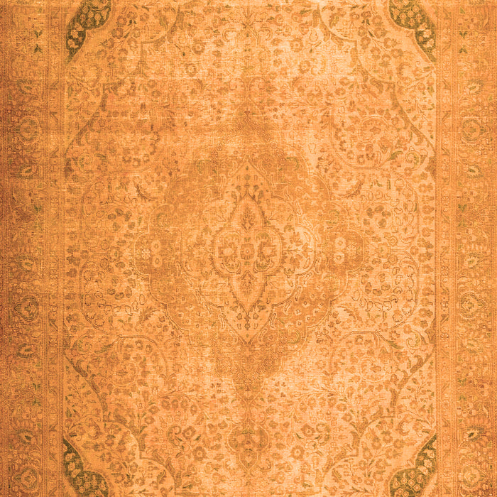 Serging Thickness of Machine Washable Persian Orange Traditional Area Rugs, wshtr3275org