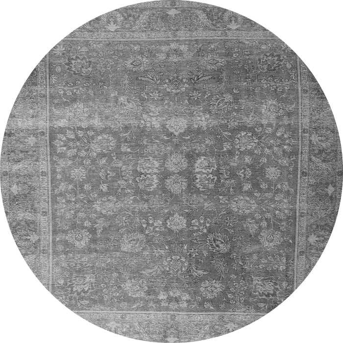 Machine Washable Persian Gray Traditional Rug, wshtr3276gry